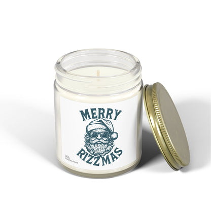 Merry Rizzmas Scented Candle, Coconut Apricot Wax (4oz, 9oz)