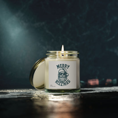 Merry Rizzmas Scented Candle, Coconut Apricot Wax (4oz, 9oz)