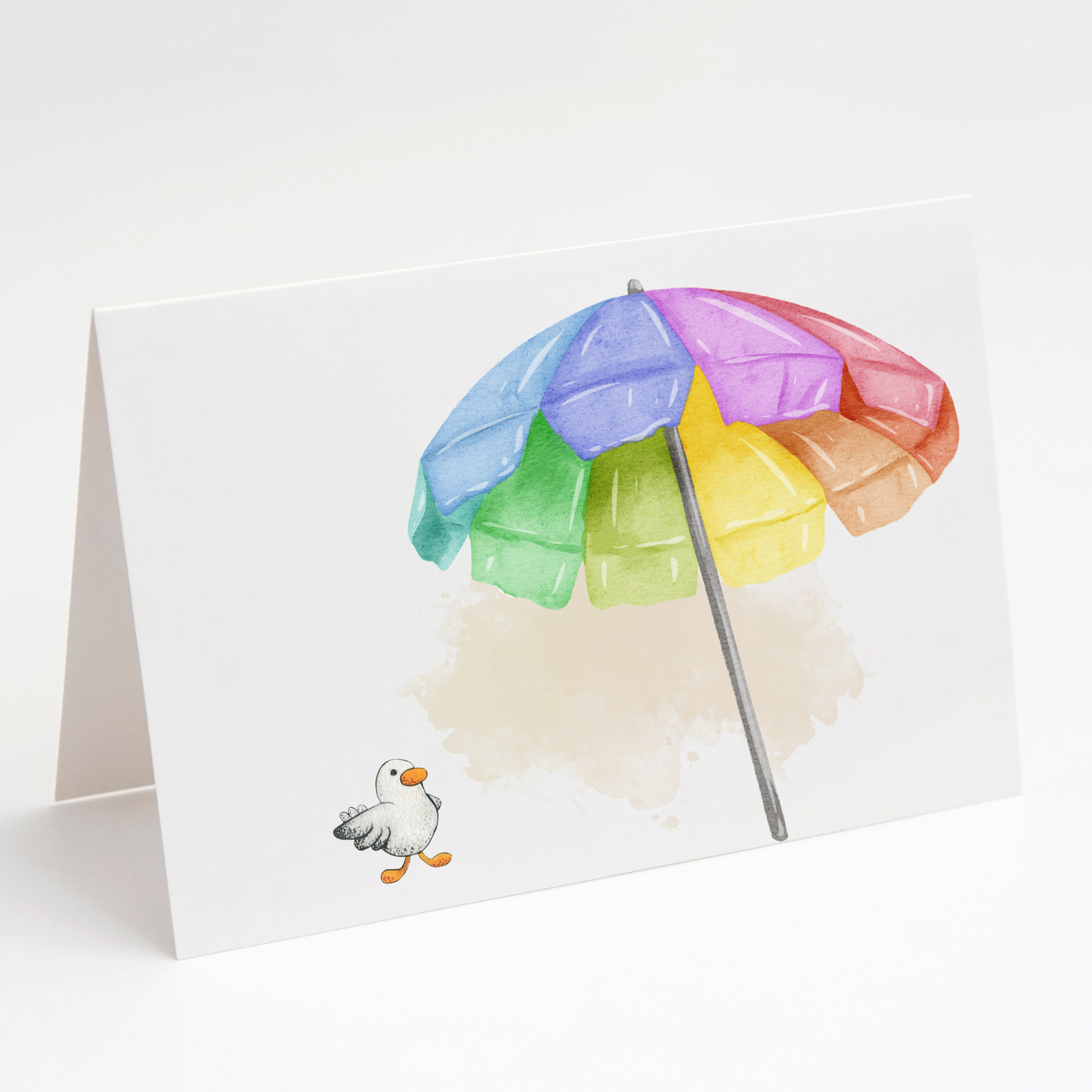 Summer Seagull Greeting Cards – Beach Card Set of 10