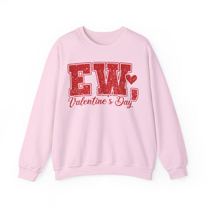 Ew, Valentine's Day Crewneck Sweatshirt, unisex graphic apparel by 606