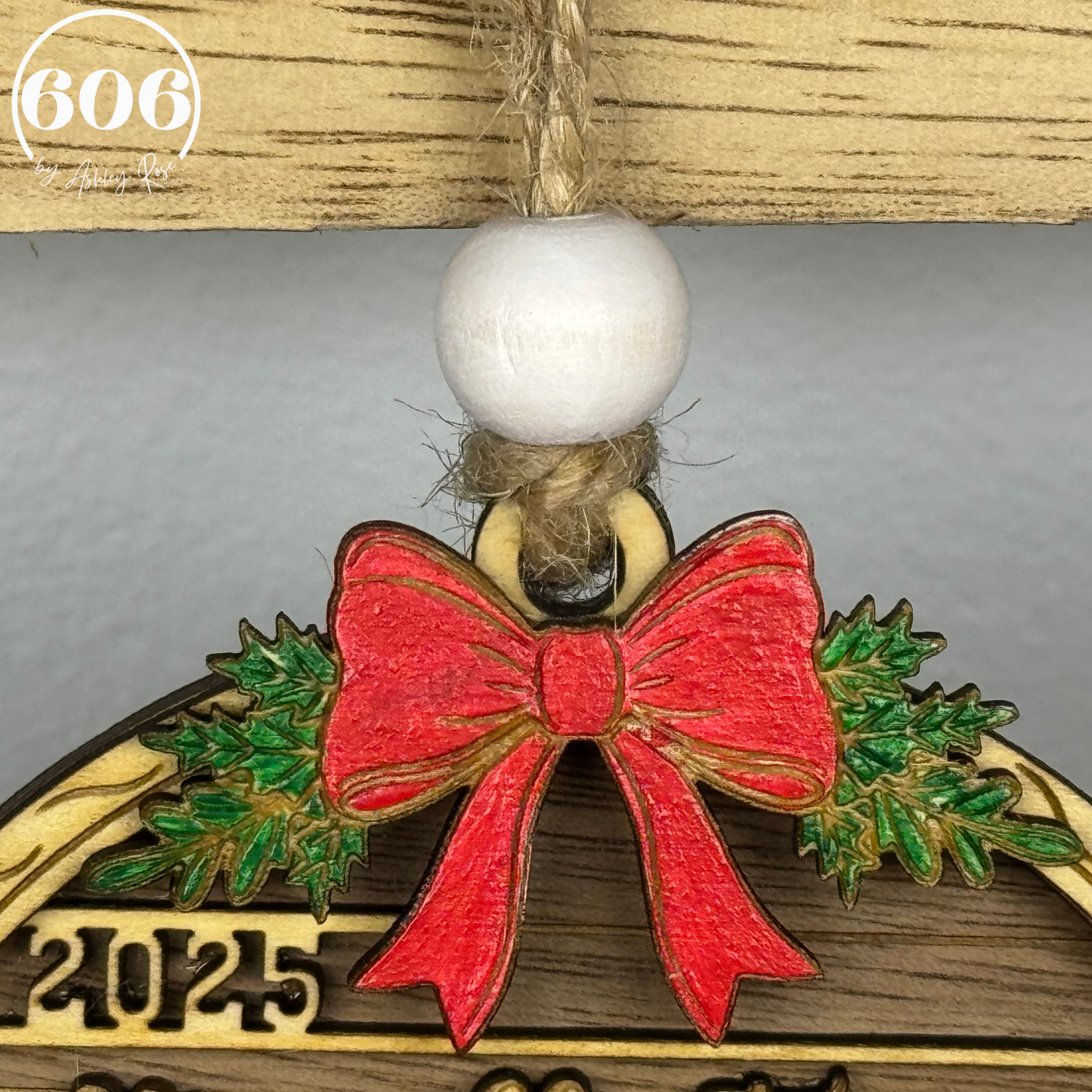 Personalized Family Fireplace Ornament