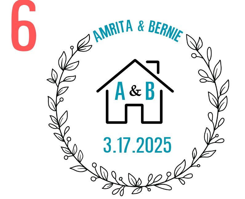 Personalized Monogram Marble & Wood Coaster Set