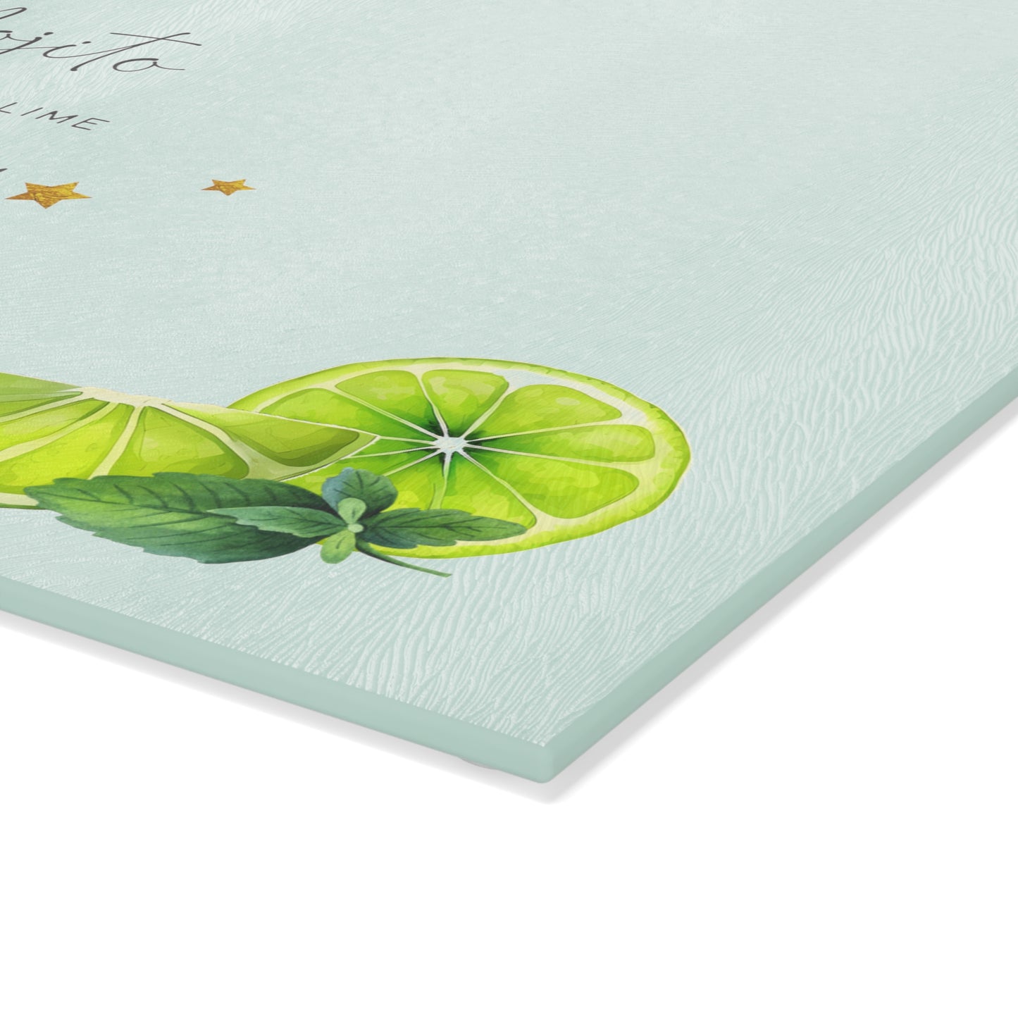 Mojito Recipe Glass Cutting Board