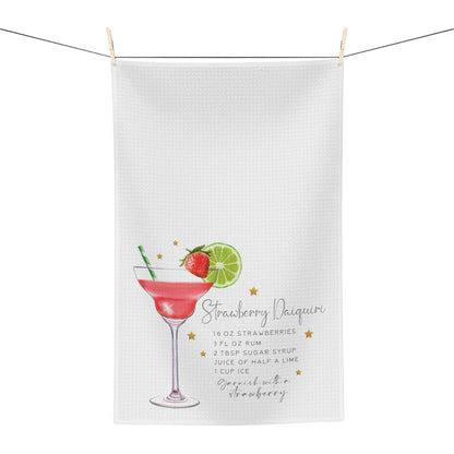 Strawberry Daiquiri Recipe Soft Tea Towel