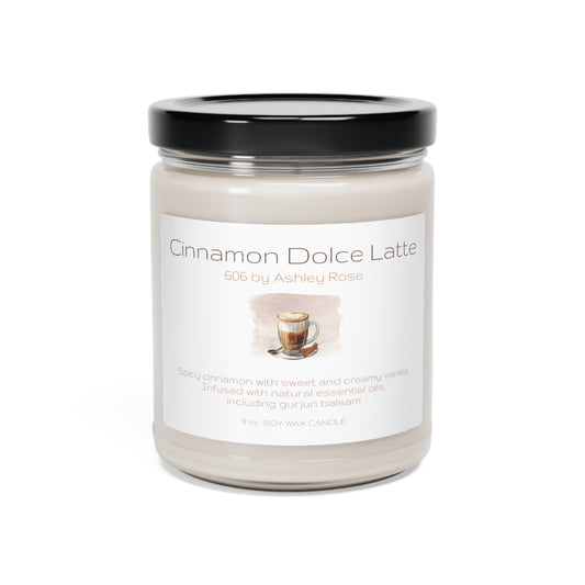 Cinnamon Dolce Latte Scented Soy Candle, 9oz