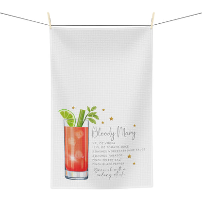 Bloody Mary Recipe Soft Tea Towel