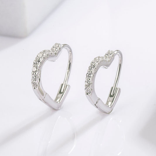 Heart Hoop Earrings