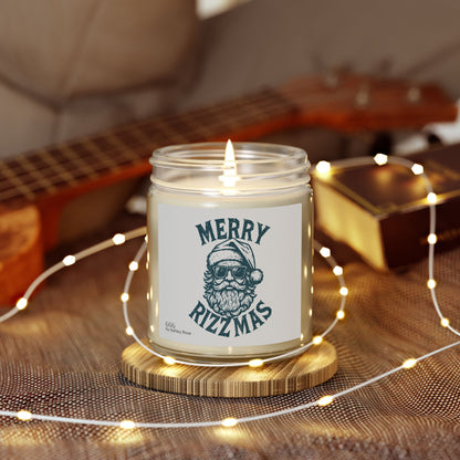 Merry Rizzmas Scented Candle, Coconut Apricot Wax (4oz, 9oz), meaningful handmade piece by 606