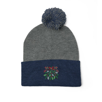 Mistletoe Pom Knit Cap