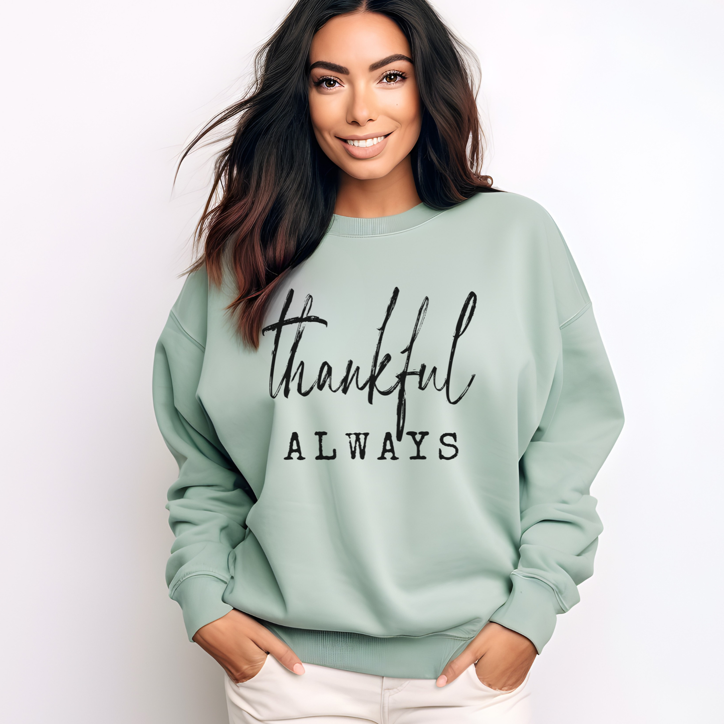 Thankful Always Crewneck Sweatshirt