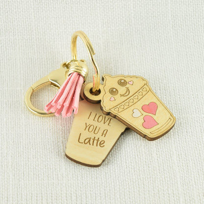 Foodie Pairings Engraved Handpainted  Keychains