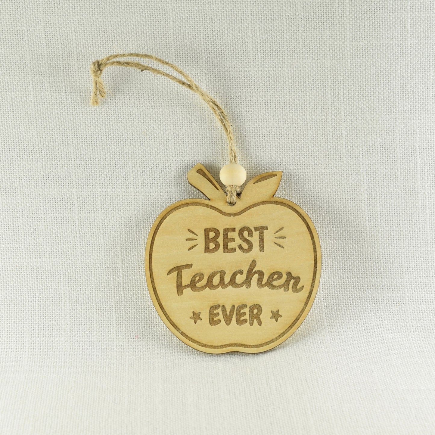 Engraved Teacher Apple Ornaments