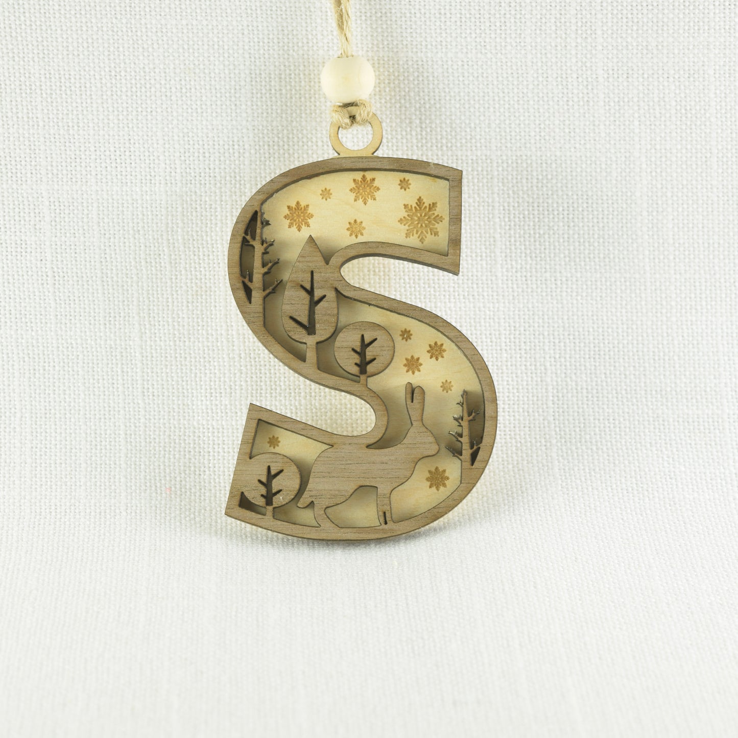 Layered Letter Ornament