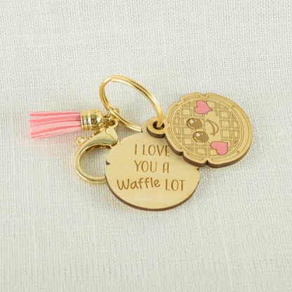 Foodie Pairings Engraved Handpainted  Keychains
