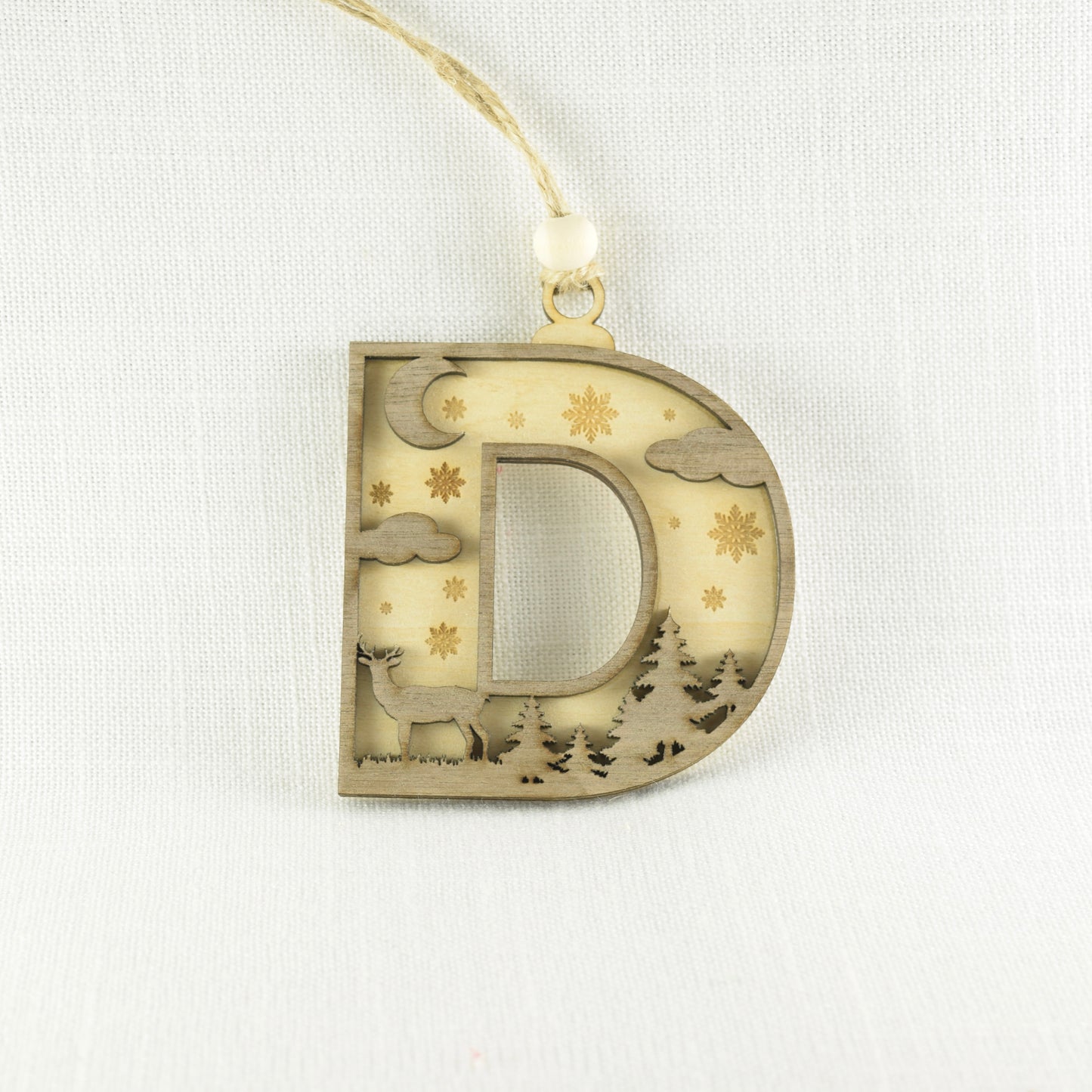 Layered Letter Ornament