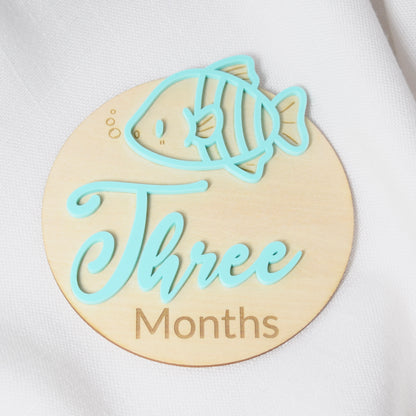 Monthly Milestone Markers ~ Ocean Theme