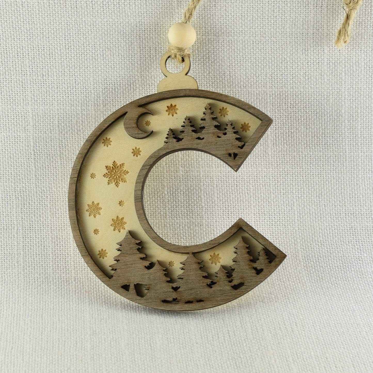 Layered Letter Ornament