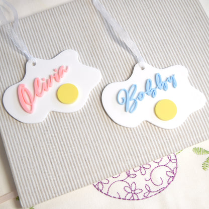 Egg Yolk Custom Name Tag