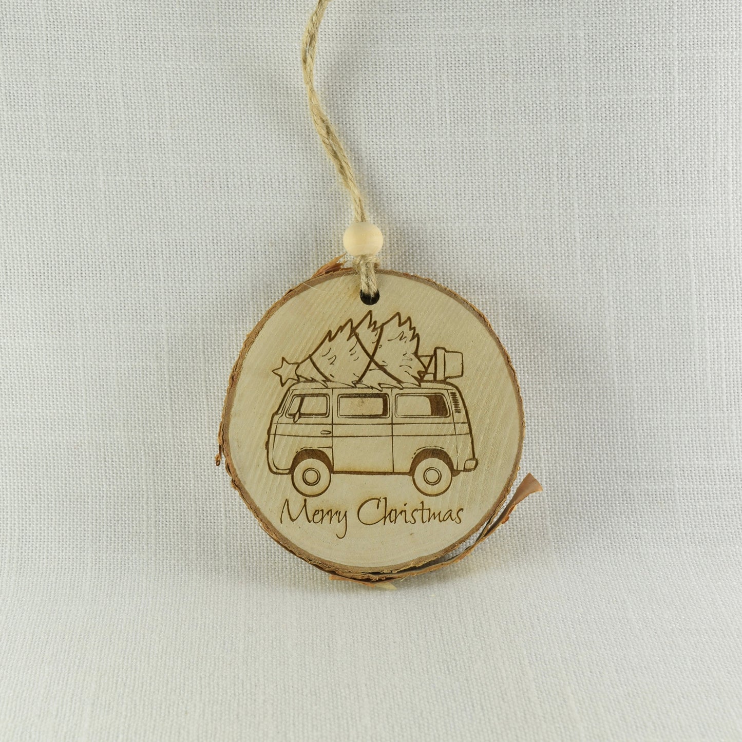 Vintage Holiday Bus Ornament