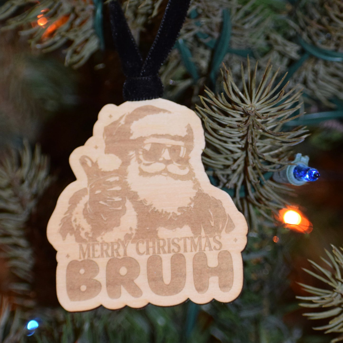 Merry Christmas Bruh Ornament