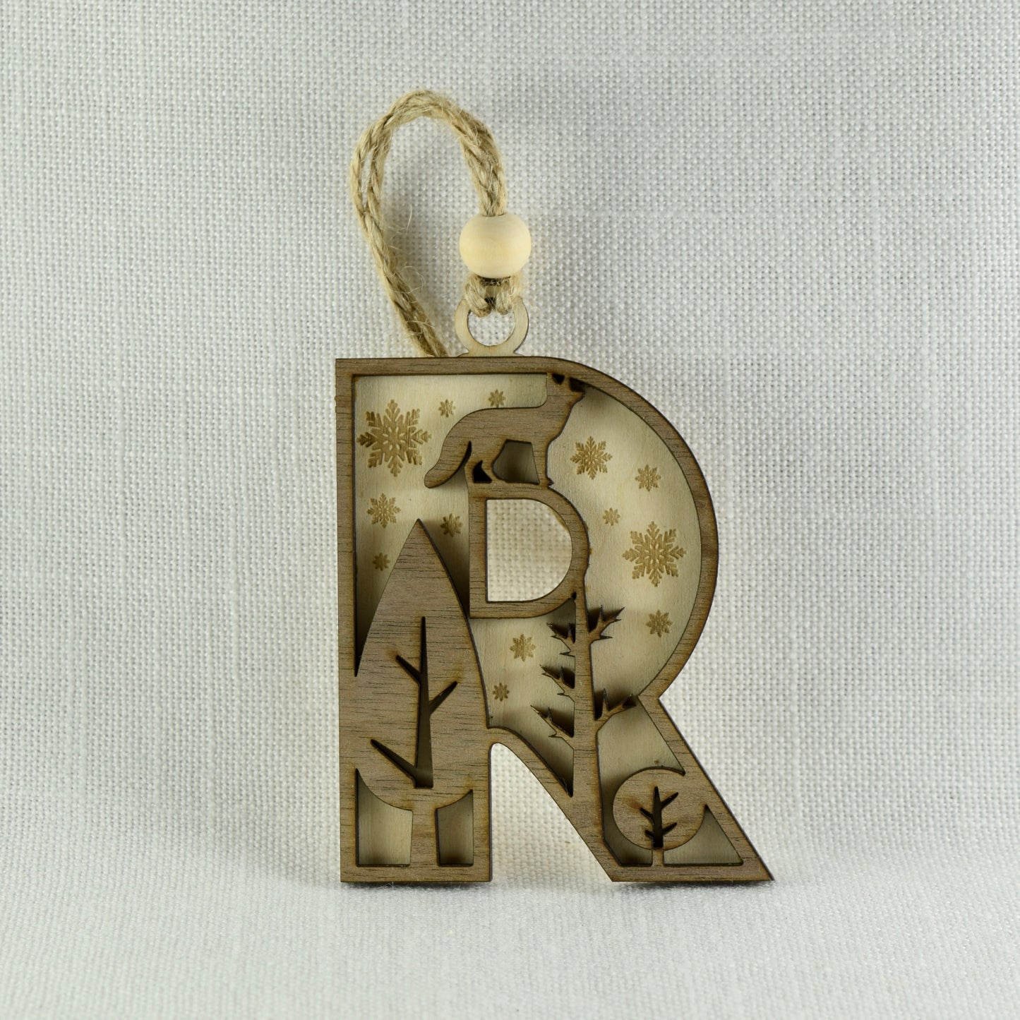 Layered Letter Ornament