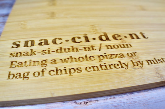 Snaccident Bamboo Board