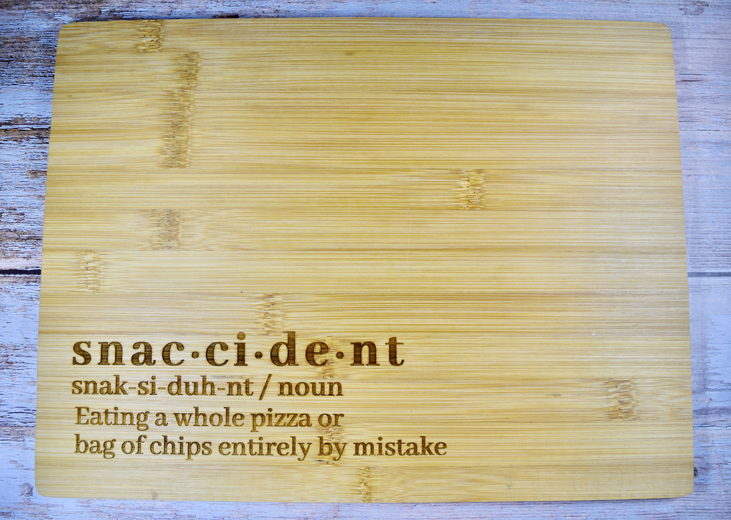 Snaccident Bamboo Board