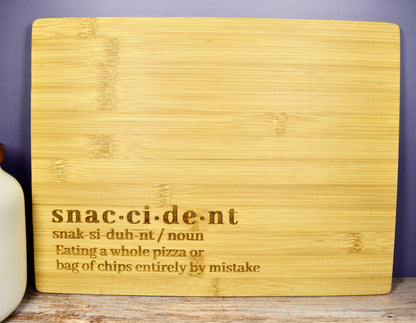 Snaccident Bamboo Board