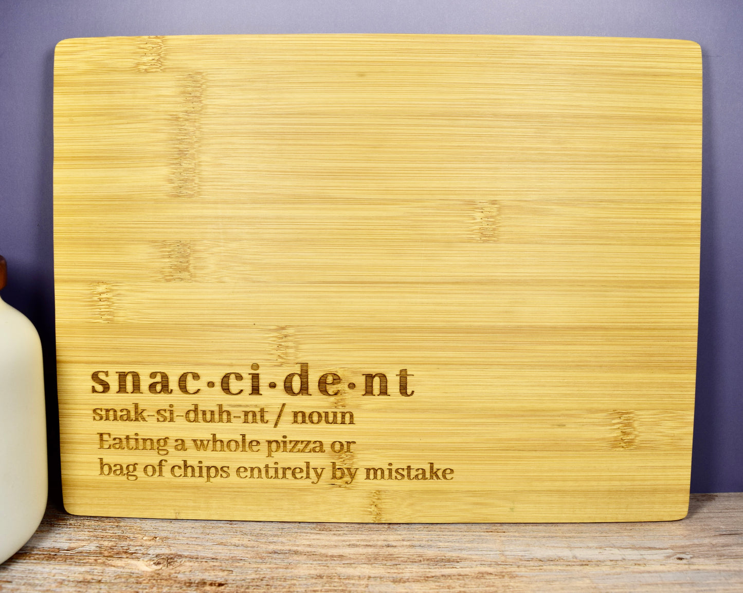 Snaccident Bamboo Board