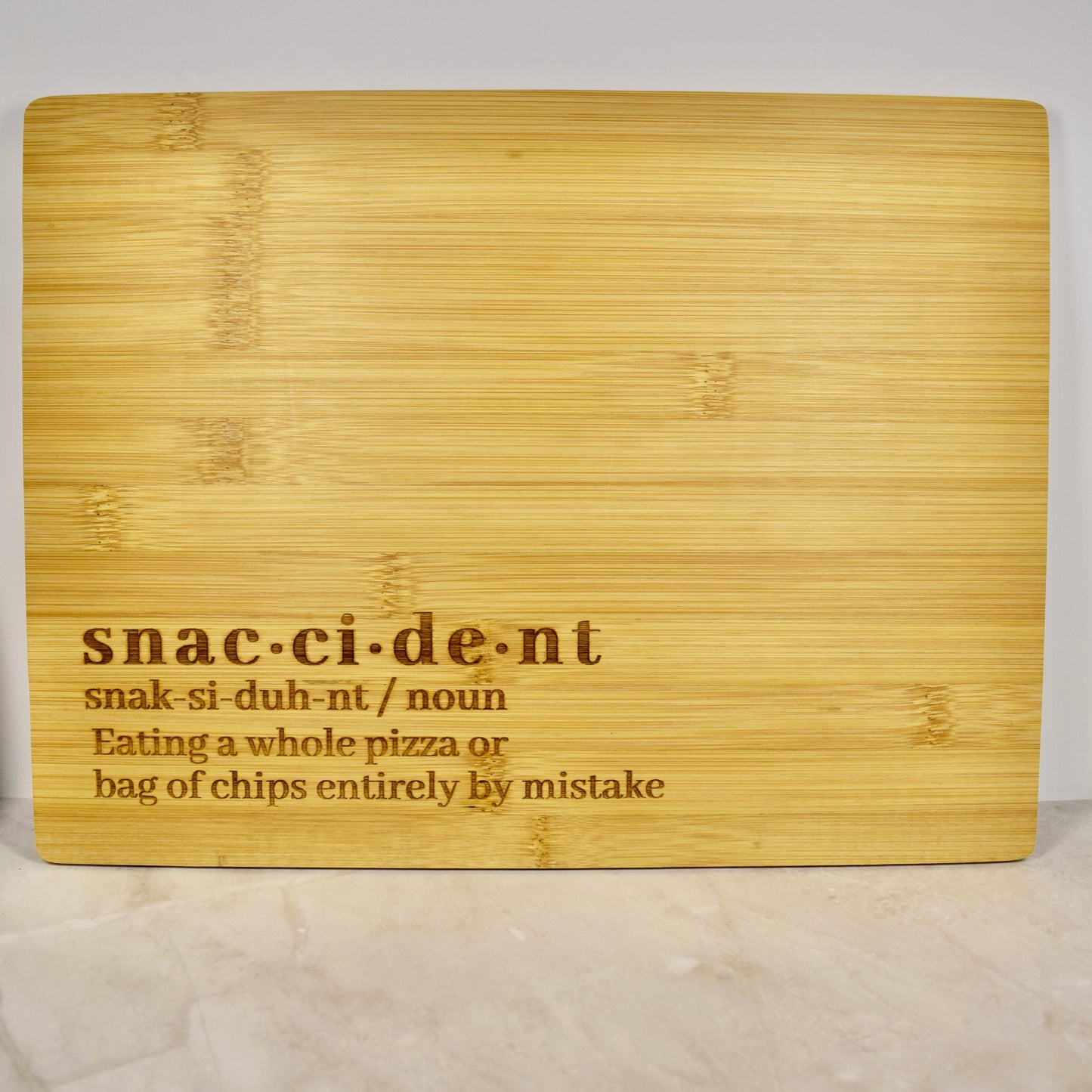 Snaccident Bamboo Board