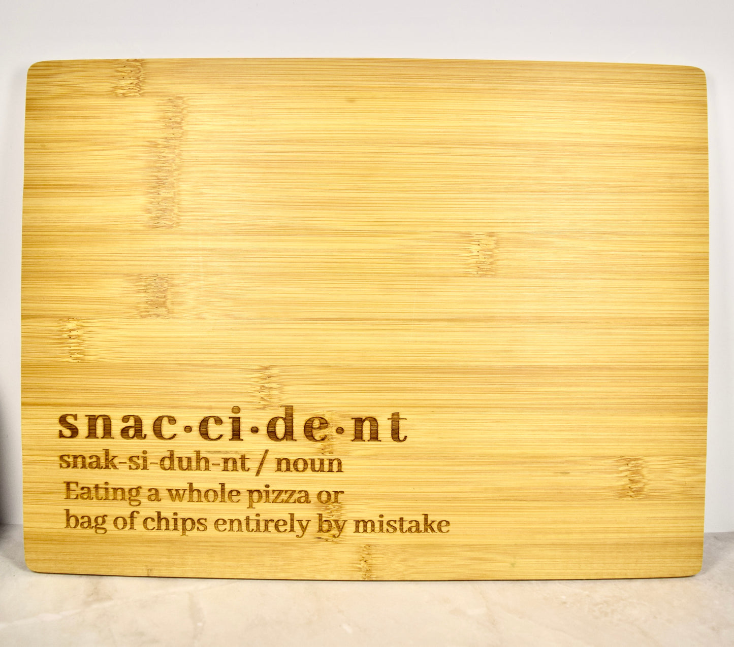 Snaccident Bamboo Board