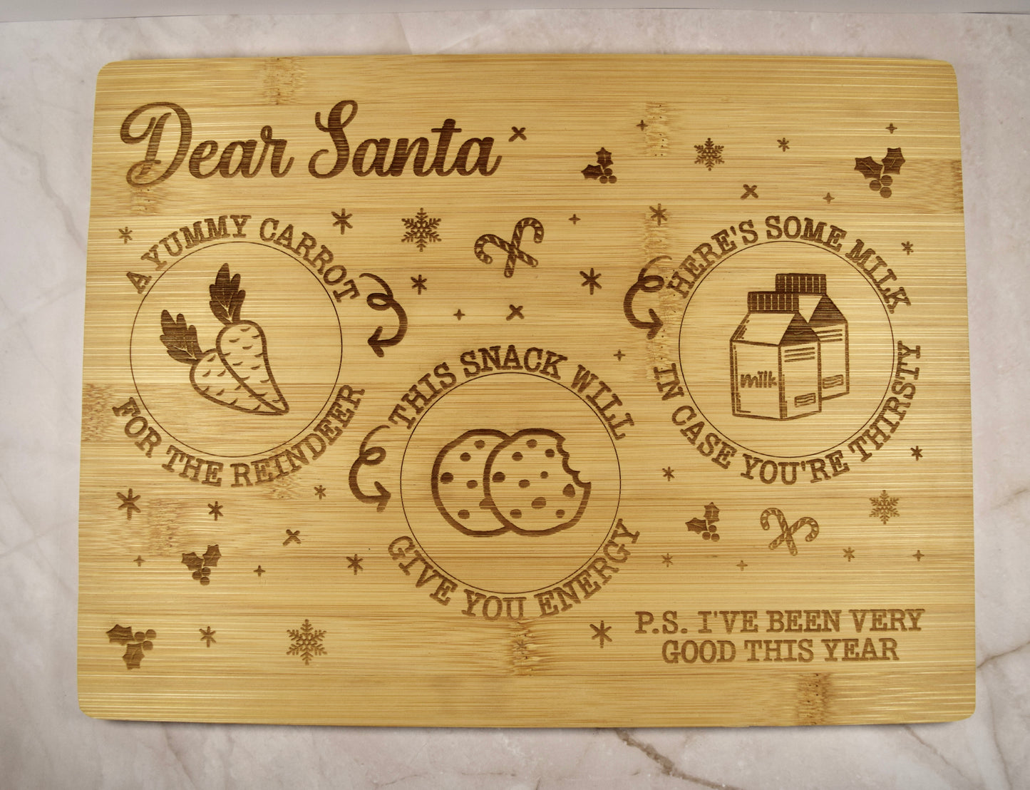 Personalized Christmas Cookie Board