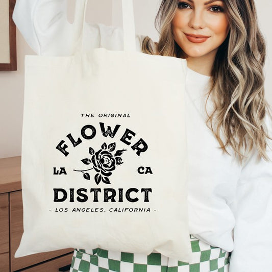 Flower District Canvas Tote