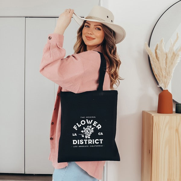 Flower District Canvas Tote