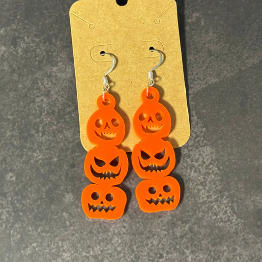 Spooky Pumpkin Earrings