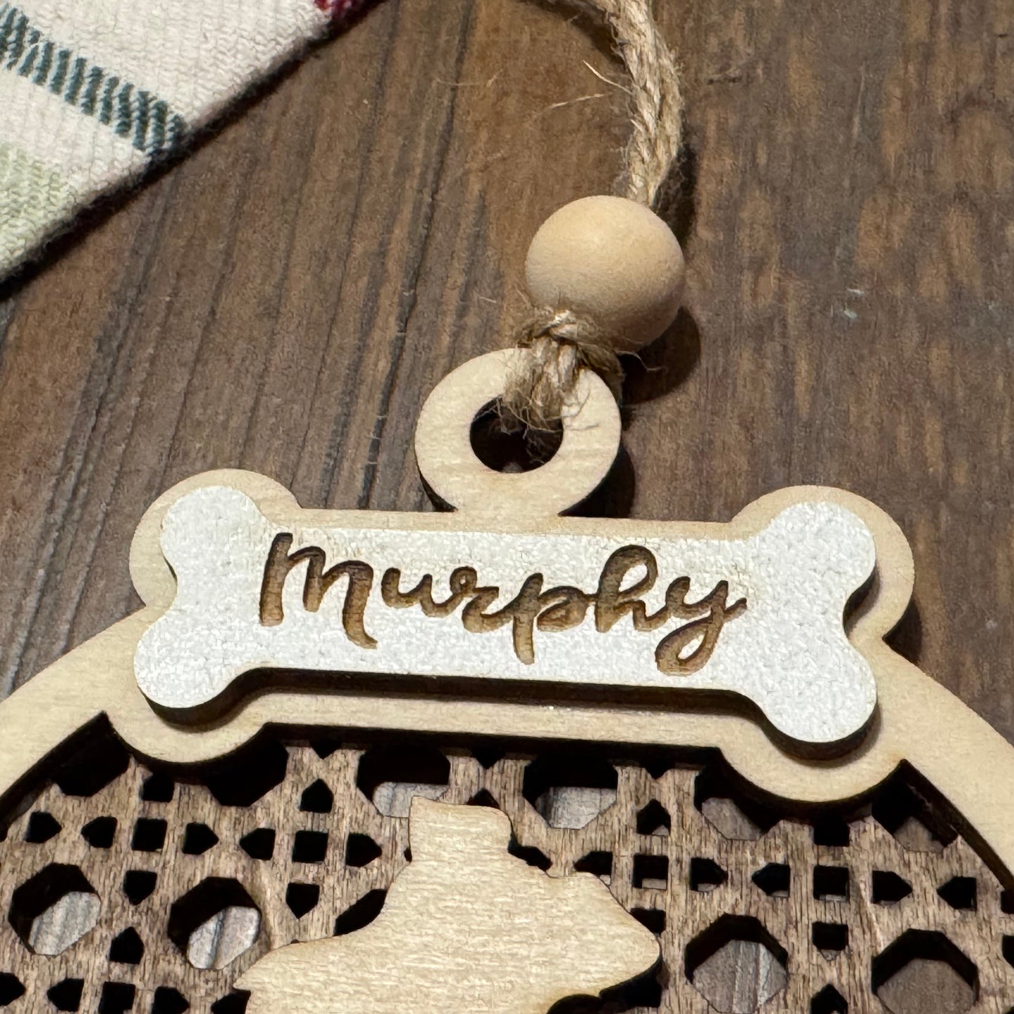 Personalized Rattan Pet Ornament