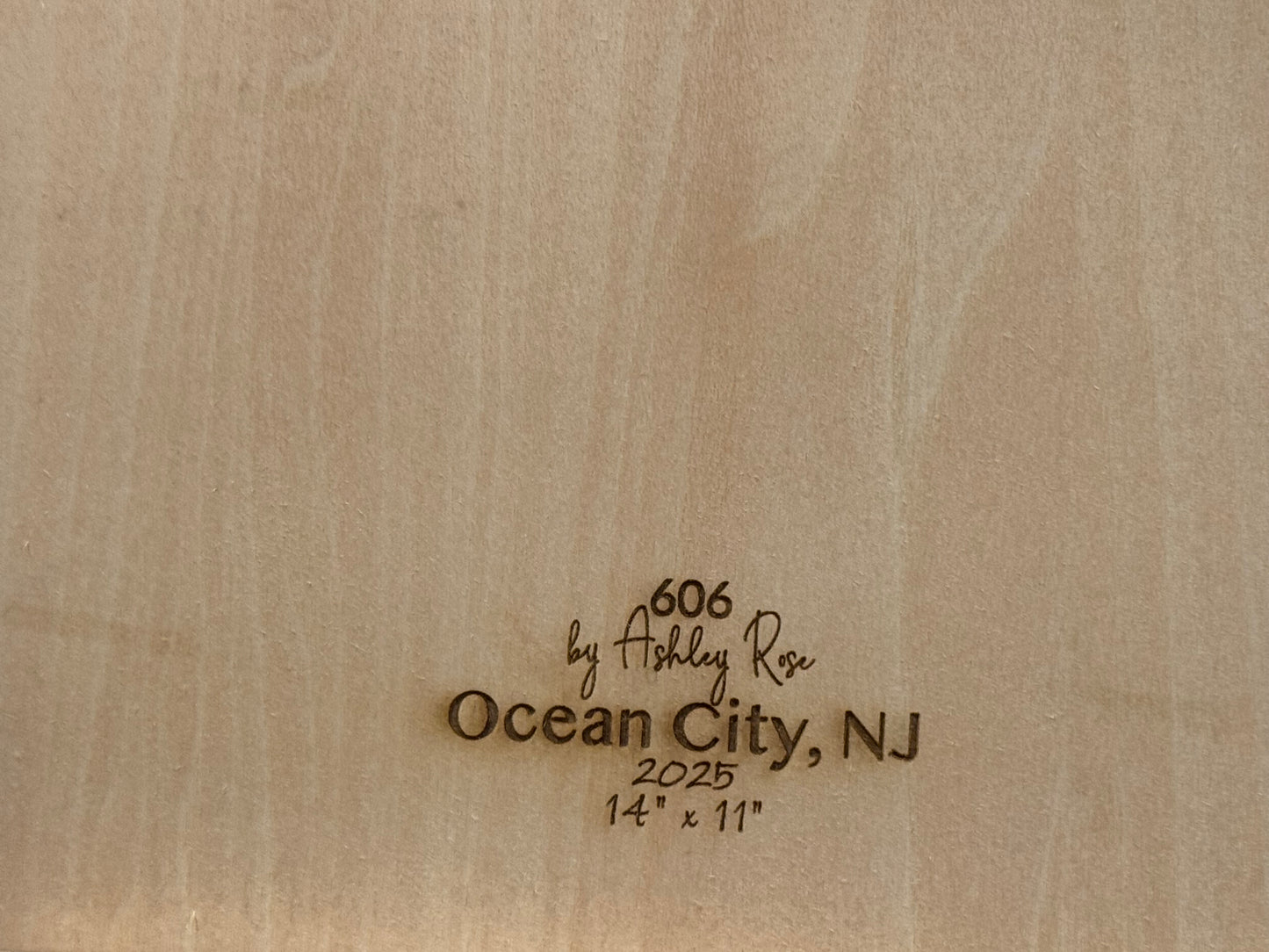 Ocean City, NJ 3D Layered Wood Map Art