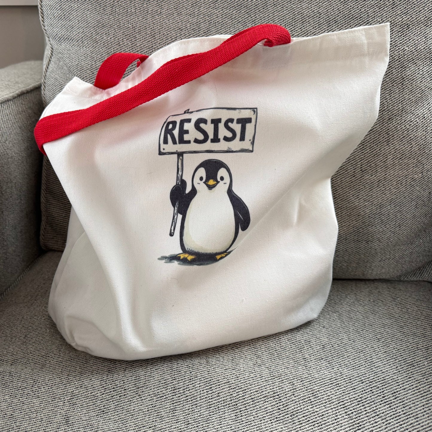 Resist Canvas Tote