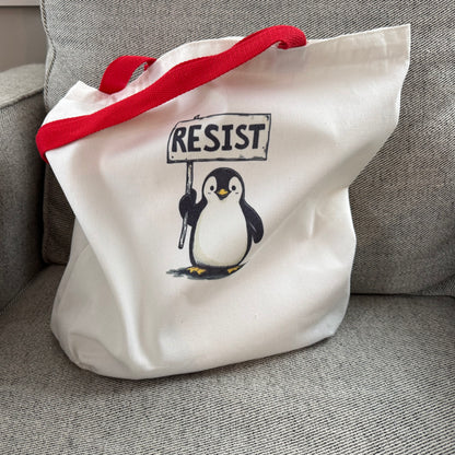 Resist Canvas Tote