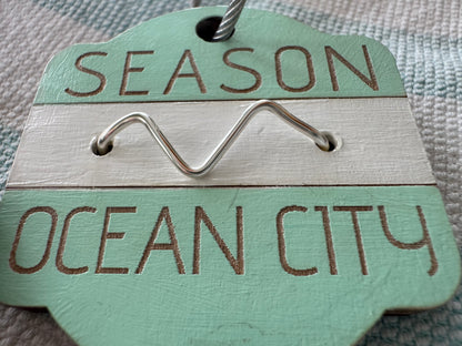 Custom Wooden Beach Tag | Personalized Beach Keepsake | Engraved Beach Pass