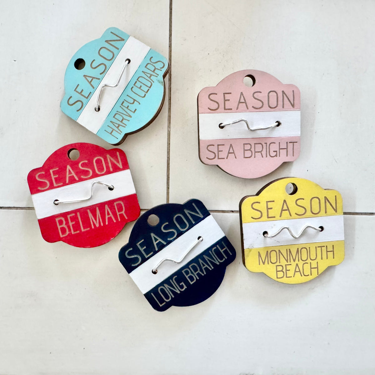 Custom Wooden Beach Tag | Personalized Beach Keepsake | Engraved Beach Pass