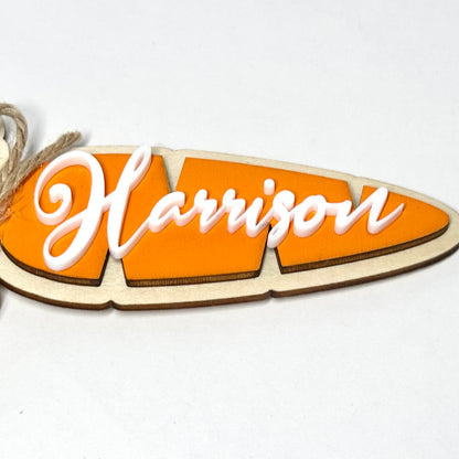Personalized Carrot Tag