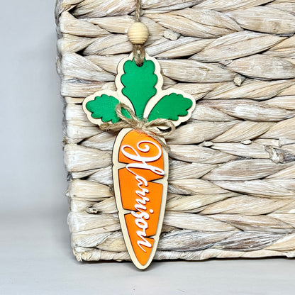 Personalized Carrot Tag, meaningful handmade piece by 606