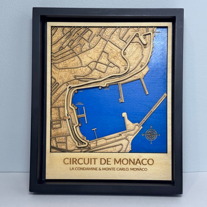 Formula 1 Circuit Maps  *Framed*, meaningful handmade piece by 606