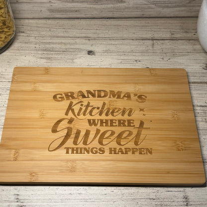 Grandma's Kitchen Bamboo Board