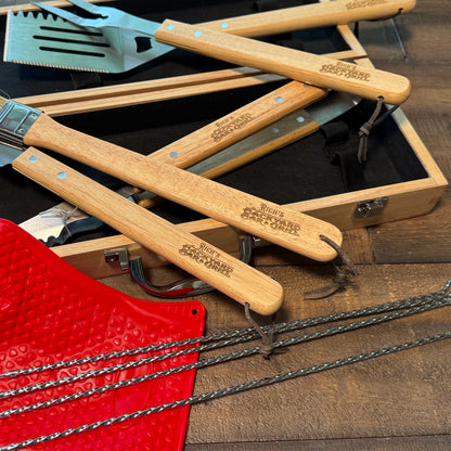 Custom Engraved Grill Set