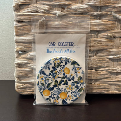 Ceramic Car Coasters, meaningful handmade piece by 606