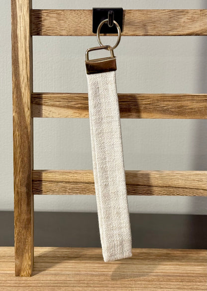Canvas Lanyard Wristlet Key Fob