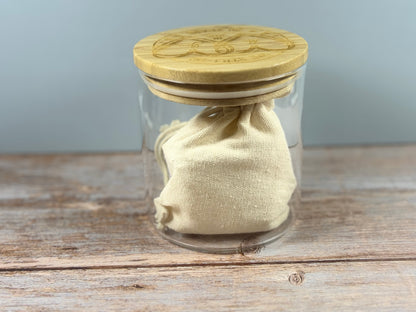 Couples’ Activity Jar – Personalized Wood Lid & Iridescent Date Night Tokens