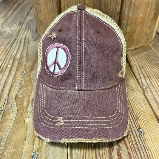 Peace Sign Trucker Hat